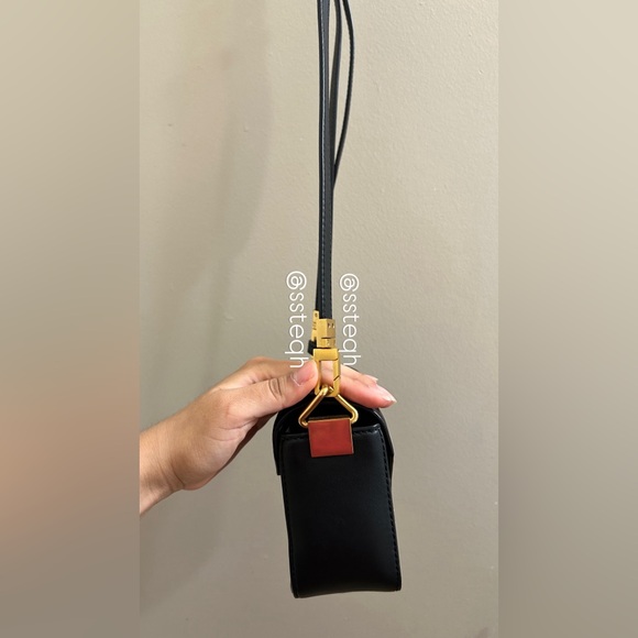 Alexander Wang Crocodile Lizard Embossed Calfskin Prisma Envelope Crossbody Bag - Picture 5 of 6